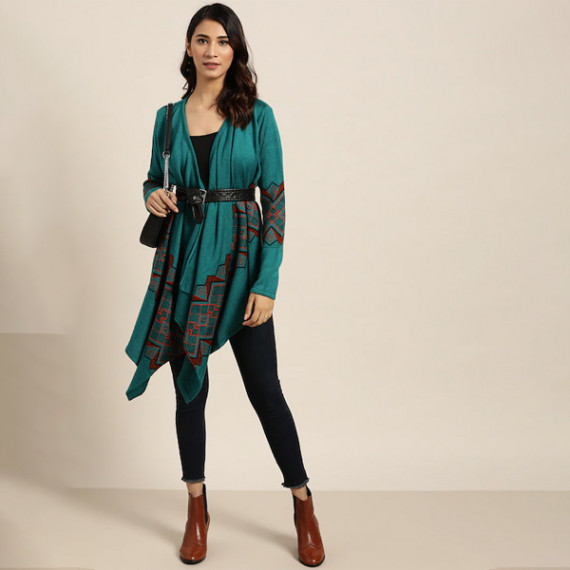 http://342977.6veg5luws.asia/products/women-teal-green-black-geometric-patterned-longline-waterfall-shrug