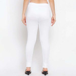 Women Pack Of 2 White & Black Solid Woolen Ankle-Length Leggings