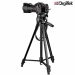 Digitek DTR 550 LW (67 Inch) Tripod For DSLR, Camera |Operating Height: 5.57 Feet | Maximum Load Capacity up to 4.5kg | Portable Lightweight Aluminum