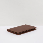 Men Tan Leather Two Fold Wallet