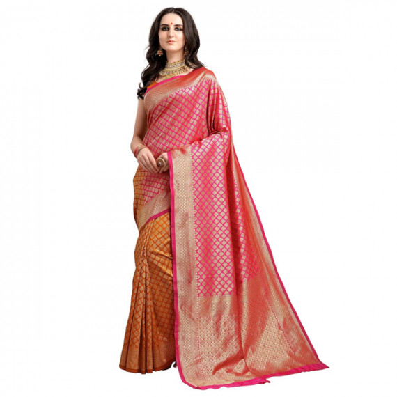 http://342977.6veg5luws.asia/products/pink-mustard-yellow-ethnic-motifs-woven-design-half-half-kanjeevaram-saree